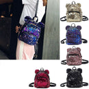 Portable Women Sequins Backpack Girls Mini School Bags For Teenage Girls Ba
