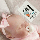 Baby Photography Newborn Props Infant Growth Commemorative Card care. G2E8 L5A7