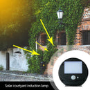 Infrared Motion Sensor LED Wall Lamp Outdoor Solar Rechargeable Porch Light