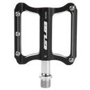 2pcs GUB GC020-DU Aluminum Alloy Folding Mountain Bike Baring Pedals(Black)