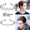 6pcs Spiral Hairstyle Accessories Simple Wavy Headband Hair Hoop Unisex Metal