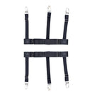 2Pcs Shirt Stay Holder Clip Elastic Garter Belt Sock Non-slip Locking Clamp