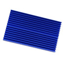 1pcs 100x60x10mm Aluminum Heat Sink LED Transistor Heatsink Cooler Blue