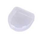 1pc dental box denture teeth storage case mouth guard container 6.4x6.5x2. SP