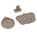 3Pack Conductive Rubber Pad Set Bundle Kit for Sega Saturn Controller Attachment