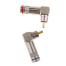 High Quality 2 RCA F Splitter Male Plug to Female Jack Adapter Audio Cable