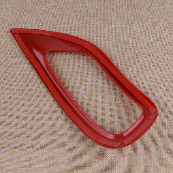 2pcs Red Rear Bumper Fog Light Lamp Cover Trim Decor Fit for Jeep Grand Cherokee