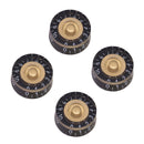 Set of 4 Plastic Electric Guitar  Control Knob Top Hat for LP Old Parts