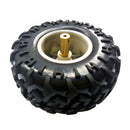 130mm Plating Hub Wheel Rims with Soft Rubber Tires for RC 1:10 On Road Car