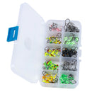 Round Jig Head, 100Pcs Ultrahead Jig Fishing Hook Jigheads Set, with Plastic