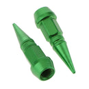 4Pcs Aluminum Long Spike Wheel Tire Valve Stem Car Truck Air Caps Covers Green
