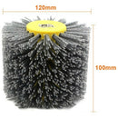 P120 1 Pcs Nylon Abrasive Wire Dupont Drum Polishing Wheel Electric Brush F