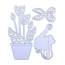 Scissor Flower Pot Metal Cutting Dies for Scrapbooking Template DIY Cards