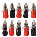 20pcs Red + Black 4mm Banana Socket Binding Post Nut Banana Plug Jack Connector