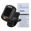 Aroma At-01A Guitar Tuner Rotatable Clip-On Tuner Lcd Display For Chromatic J5Y8