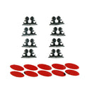 8Pcs Car Wire Cord Cable Holder Tie Clips Line Fixer Organizer Drop Adhesive ME