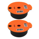 2pcs Refillable Coffee Capsule Pods Slicone Lid Fit for Bosch Tassimo 60ml
