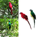 2 Pieces White Realistic Looking Macaw Parrot Feathered Birds Artificial