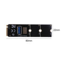 M.2/NGFF to USB3.0 PCI-E X16 Converter Adapter Graphic Card Cable Extender Panel