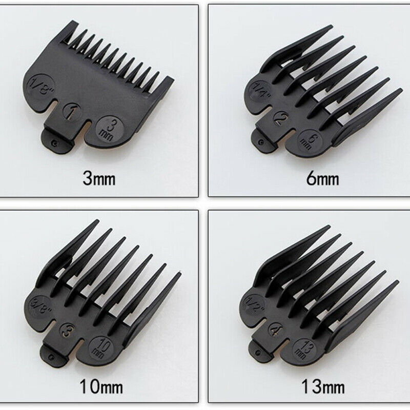 8Pcs/Set Hair Clipper Limit Comb Attachment Clipper Guide Comb Black Limit C Gn