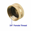 12Pcs Brass Cap, 3/4'' NH 4Pcs Brass Hose Cap Garden Hose Female End Brass