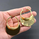 Irregular Hoop Earrings For Women Geometric Round Statement Earrings Fashio T1F1