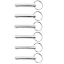 10mm Dia Boat Top Quick Release Pull Ring Detent Pin,Stainless Steel 10PCS