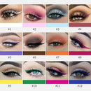 Matte Liquid Eyeliner Bright Color Waterproof Eye Line Pcs Set 12 U8A5