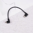 13cm left angle micro usb to type c cable otg at both ends for oppo ha-2se.ES