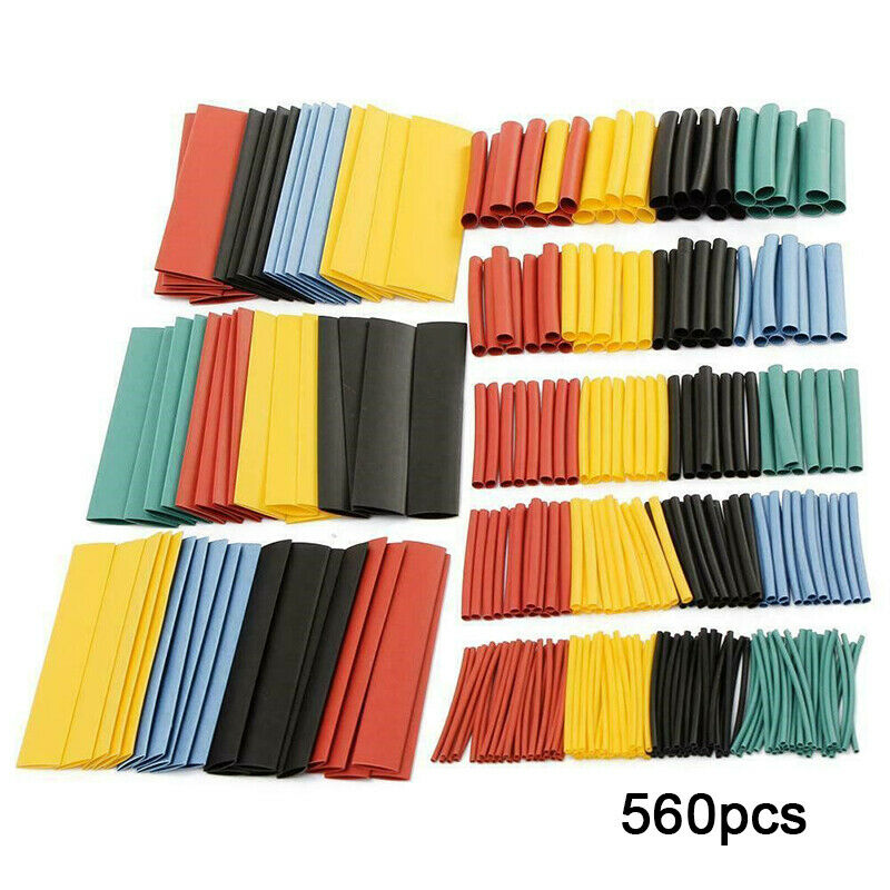 560pcs Heat Shrink Tube Assorted Insulation Shrinkable Tube 2:1 Wire Cabl Gw