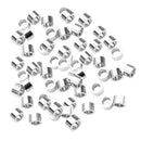 20 Pieces Stainless Steel Charms Metal Loose Spacers Beads 0.16 x 0.19 inch