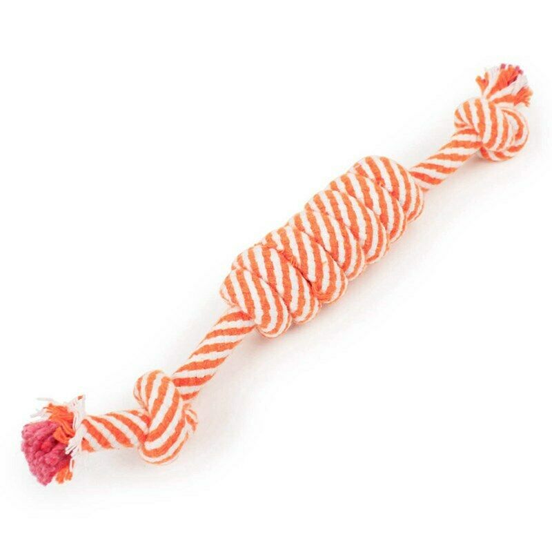 1PC Random Color New 27CM Dog Pet Puppy Chew Cotton Rope Ball Braided Knot