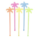 50pcs Coconut Tree Cocktail Swizzle Sticks Drink Stirrer Coffee muddler  Ew