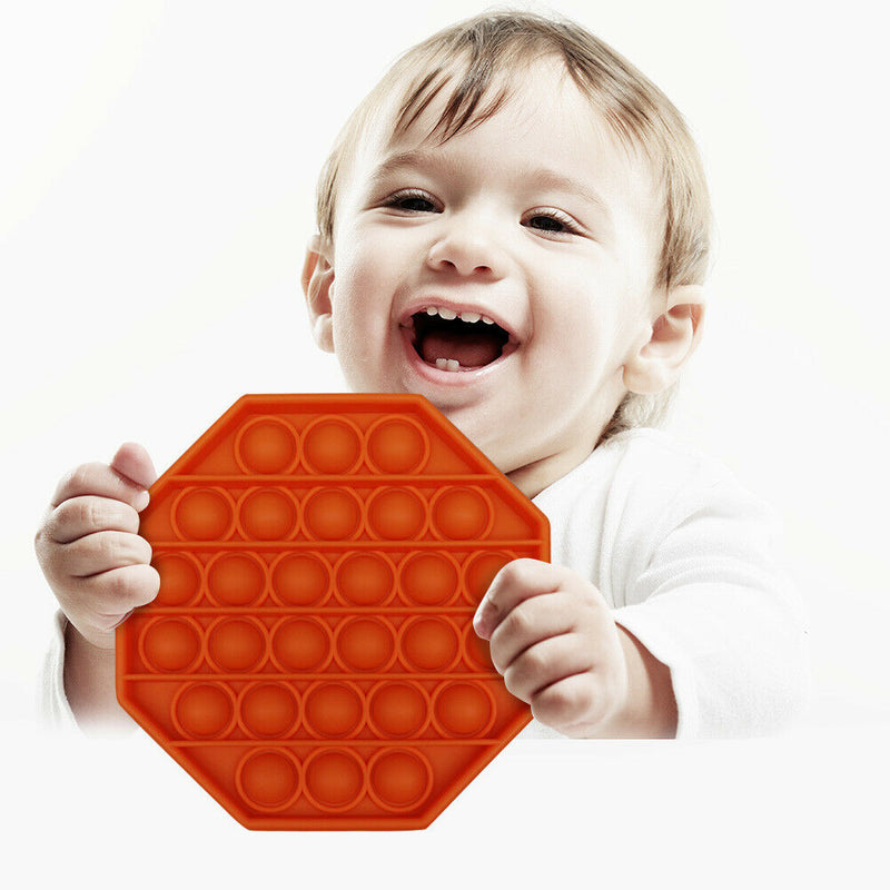 Autism Push Bubble Sensory Toys Relief Stress Squeeze Toys (Orange)