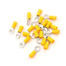 20PCS M6 Ring Insulated Wire Connector Electrical Crimp Terminal 12-10AWG LJ