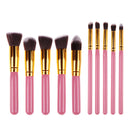 Pro 10pcs Makeup Brushes Set Powder Foundation Eyeshadow Eyeliner Lip Brush kits