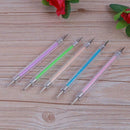 5pcs/set Personal Double Crystal Rhinestone Dotting Drill Nail Painting Pen