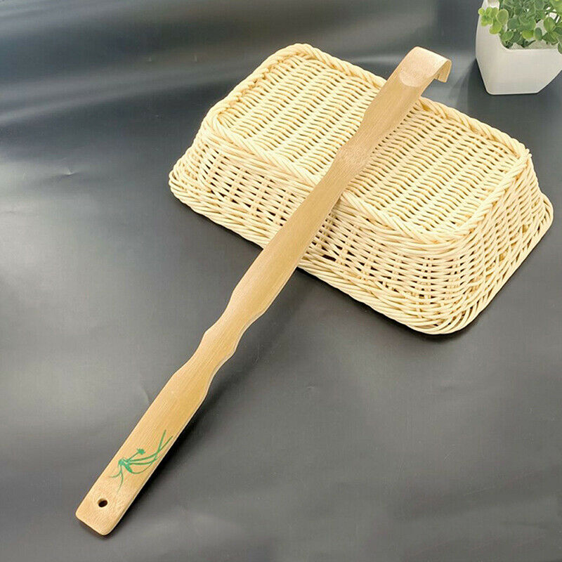 1x Durable Bamboo Massager Back Scratcher Wooden Body Roller Stick BackscratBSE