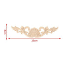 29*8cm Wood Carved Corner Onlay Applique Decor Furniture Craft Unpainted