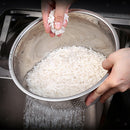 Bowl Wash Rice Fruit Vegetable Kitchen Side-Bottom Strainer Sieve 26cm