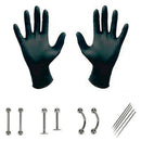 20 PCS/Set 14/16G Body Piercing Kit Needle Belly Eyebrow Nipple Nose Lip Ri FT