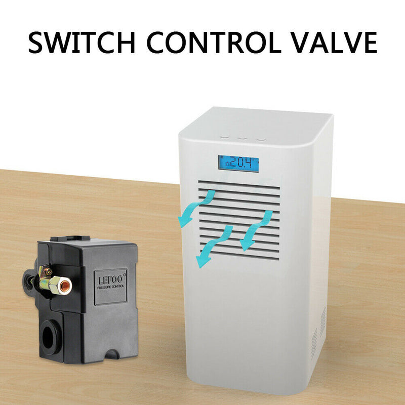 Heavy Duty Air Compressor Pressure Switch 90-120 PSI 4 Port with Unloader