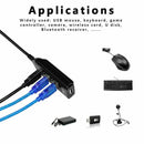 High Speed Micro Mini 4 Ports 2.0 USB HUB splitter Adapter For Laptop PC No