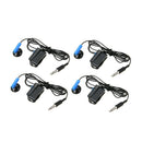4Pcs Wired Mono Earphone Single Earbud for Sony PS4 Controller 3.5mm Jack