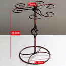 Tree Style Rack with 6 Hooks Metal Wine Glass Holder Stand Stemware Rack Air