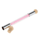 Dual-ended UV Gel Painting Nail Gradient Brush Art Sponge Brush Pen Pink