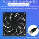 DIY Home Office 120mm Big Airflow Cooling Fan For Router TV Box Silent USB Power