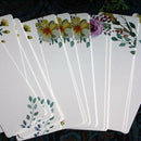 40pcs/lot DIY Creative Retro Flower Bookmark Book Mark Message Cards Bookma