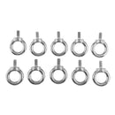 10x 316 Grade Stainless Steel Lifting Ring Eye Bolt Nuts Screws Bolts 8mm