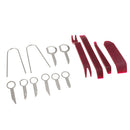 Car Trim Removal Tool Kit Panel Door Pry Dash Interior Clip Set 14Pcs Red
